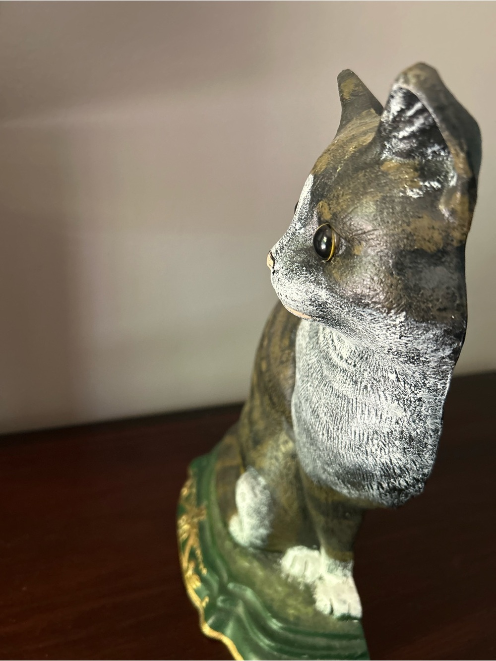 Vintage Door Stop Tabby Cat Heavy Iron - Picture 6 of 10
